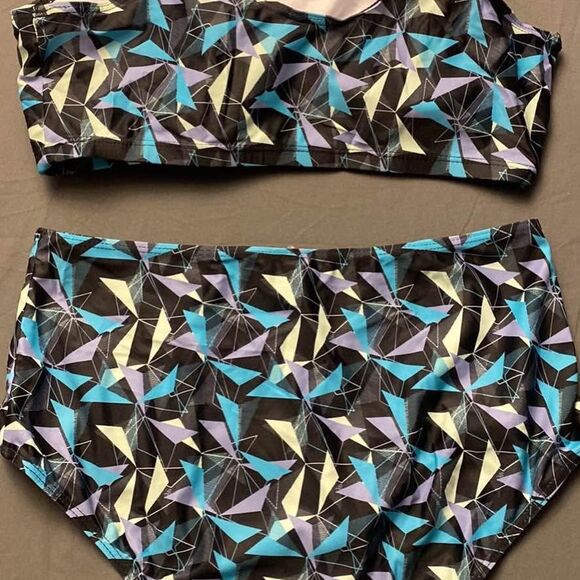 Womens High Waisted Bikini, NWT Large - Picture 3 of 5